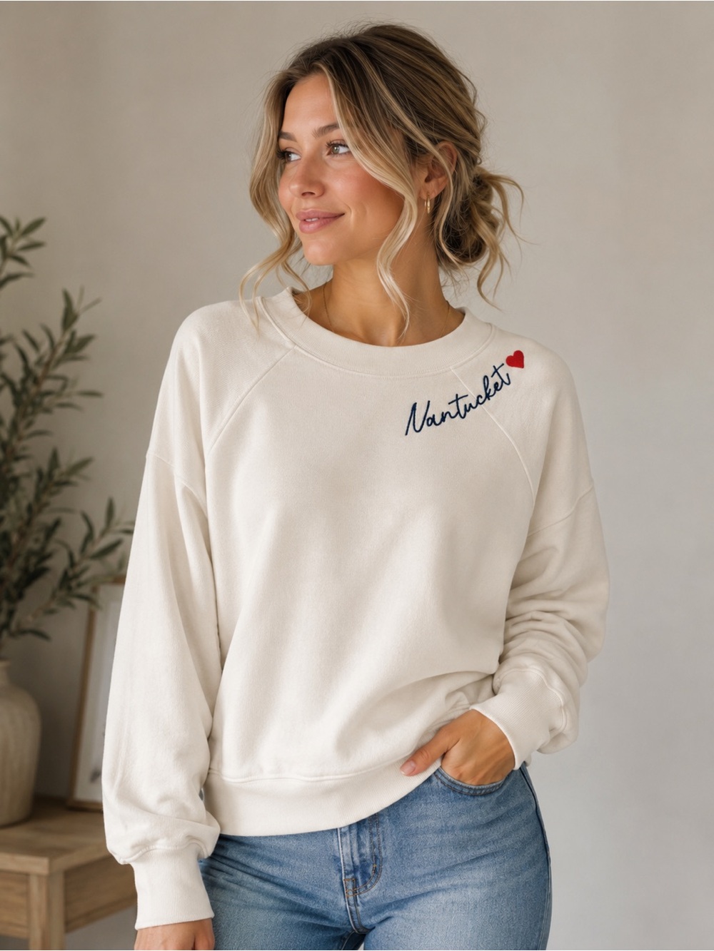 NWT I <3 Nantucket Crewneck - Picture 1 of 9
